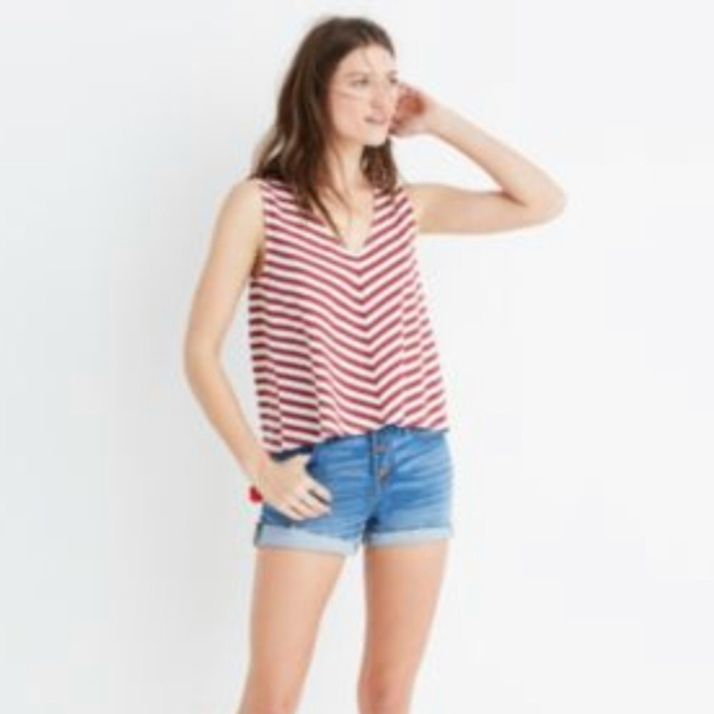 Madewell Chevron tank